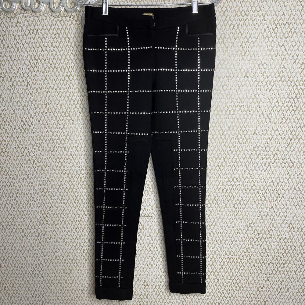 Rebecca Minkoff Black Rhinestone Studded Winston Pants Size 4